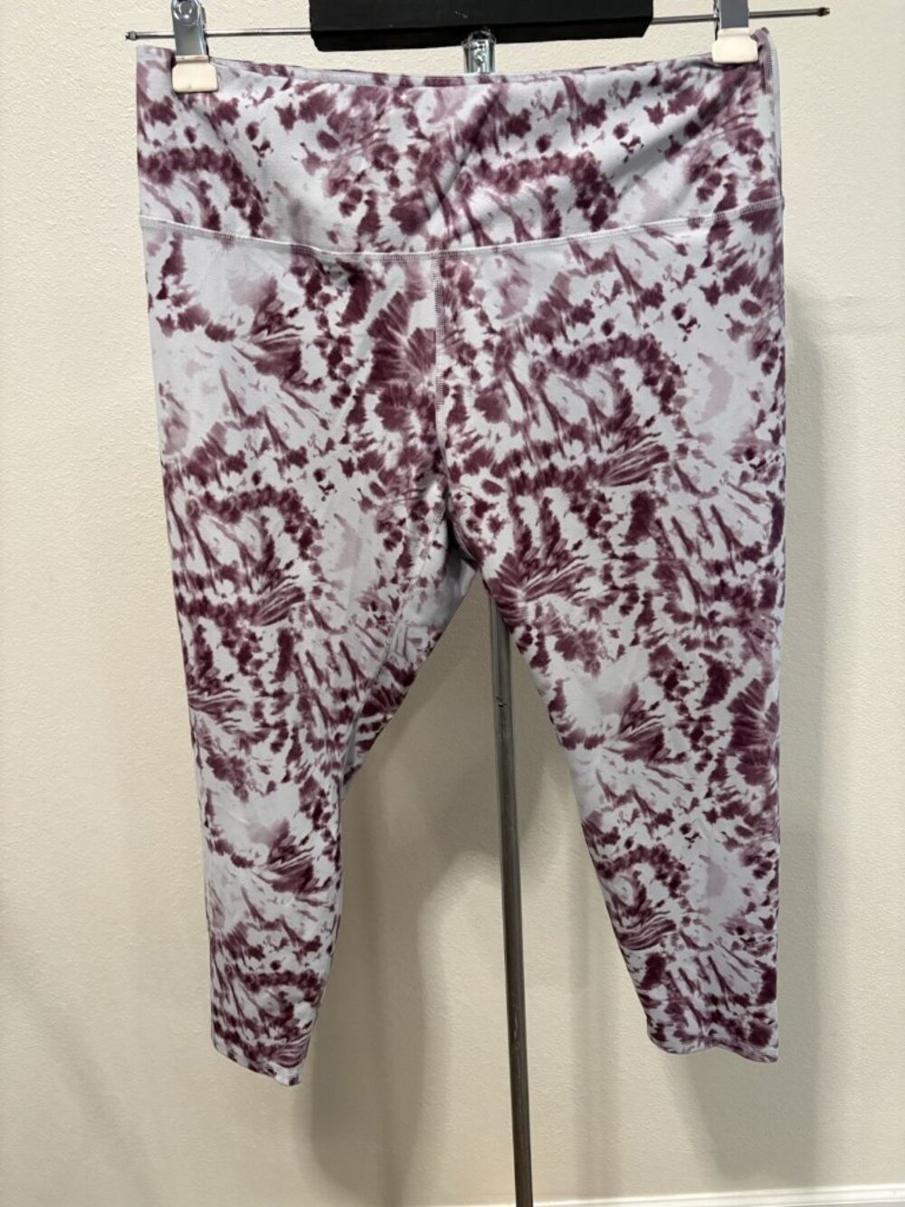 RBX Stretch Comfy Yoga Pants Women 2X 34X24 Athlelisure Wear Tye Dye